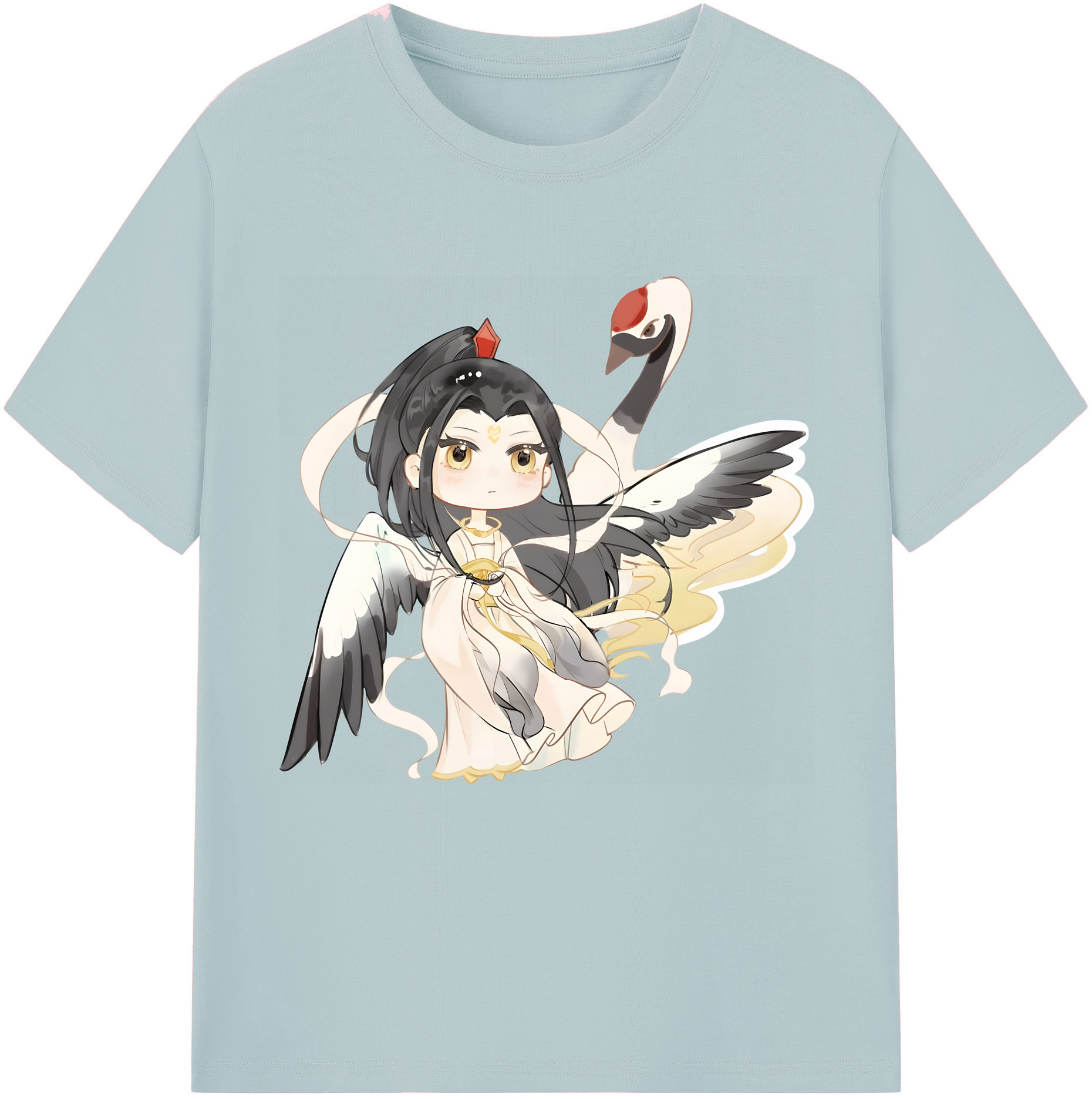 （画像用） Ne Zha 2 ナタ 魔童の大暴れ 綿100％半袖Tシャツ（フロントプリント）
